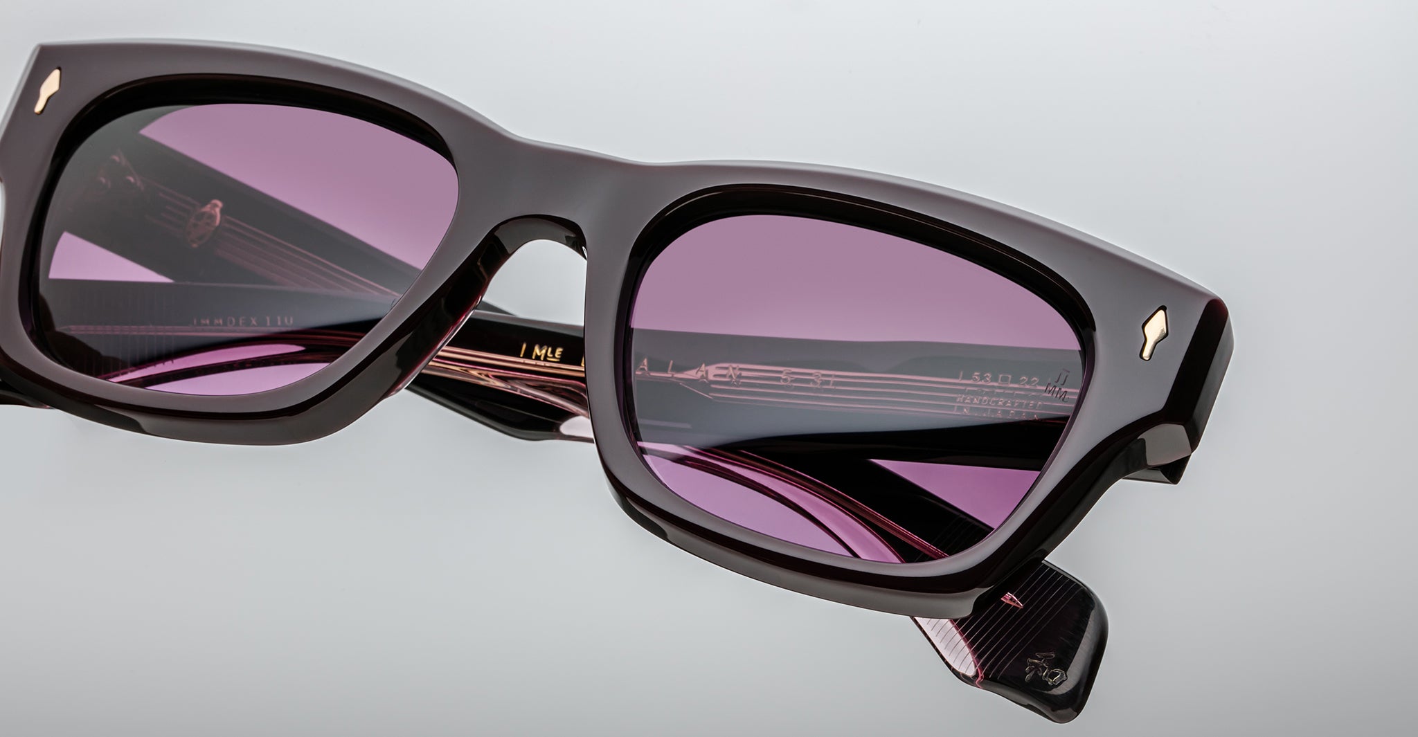 Jacques Marie Mage Dealan 53 in Aubergine JMMDEX-11U