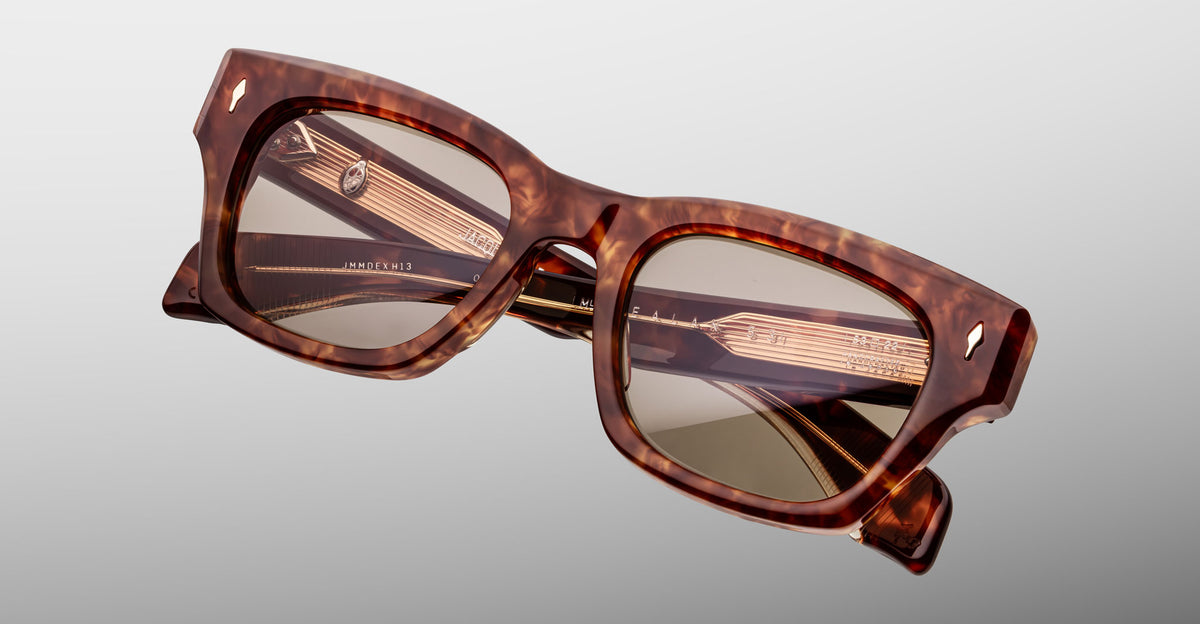 Jacques Marie Mage Dealan 53 sunglasses, tortoiseshell frame, brown lenses, shown from the front.