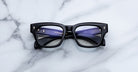 Jacques Marie Mage Dealan 53 eyeglasses with clear lenses, top view.
