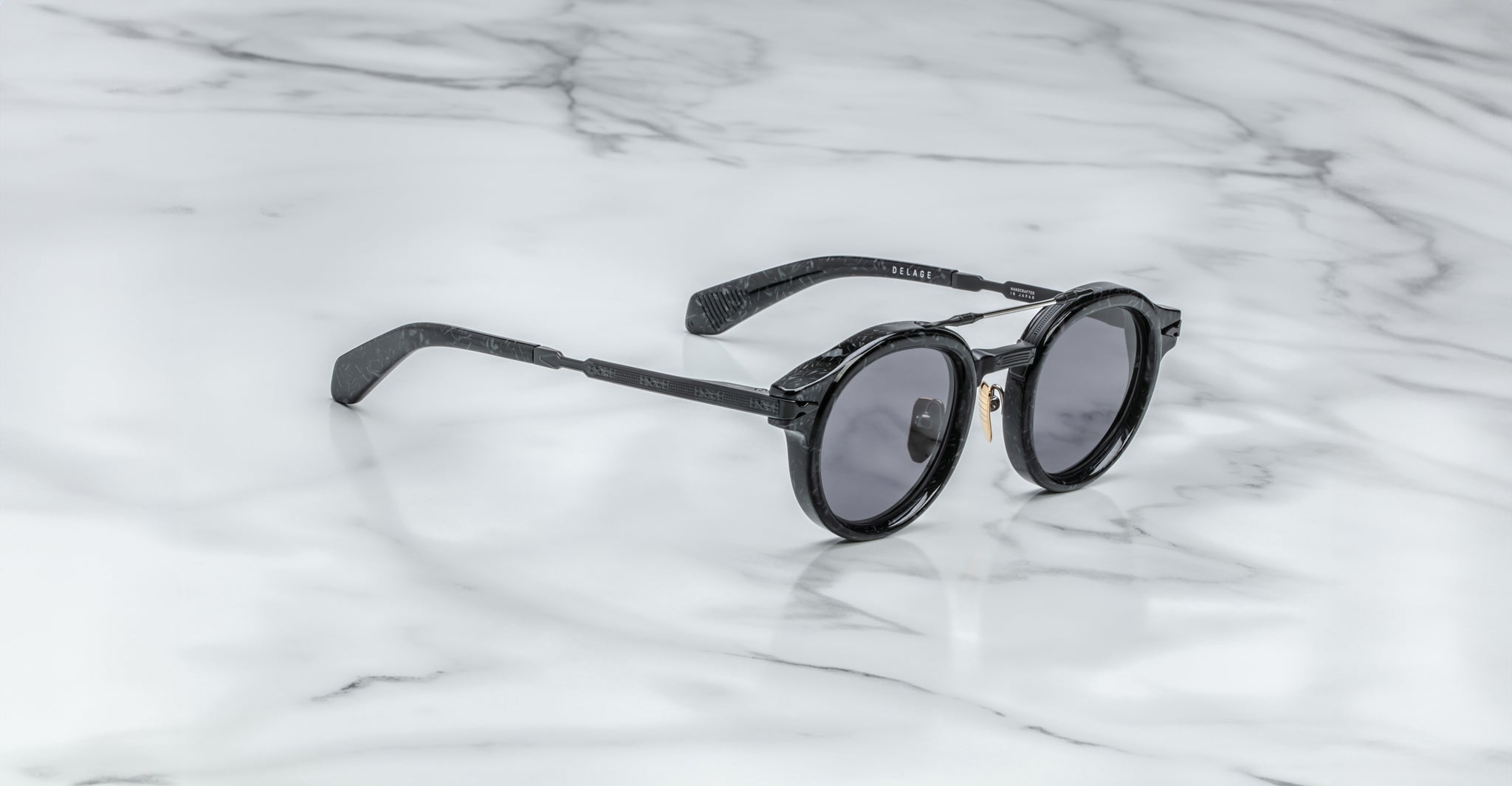 Jacques Marie Mage Delage Sunglass in Slate JMMDG-10S