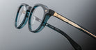 Jacques Marie Mage Demoncey in Indigo Optical JMMDYRX-9F