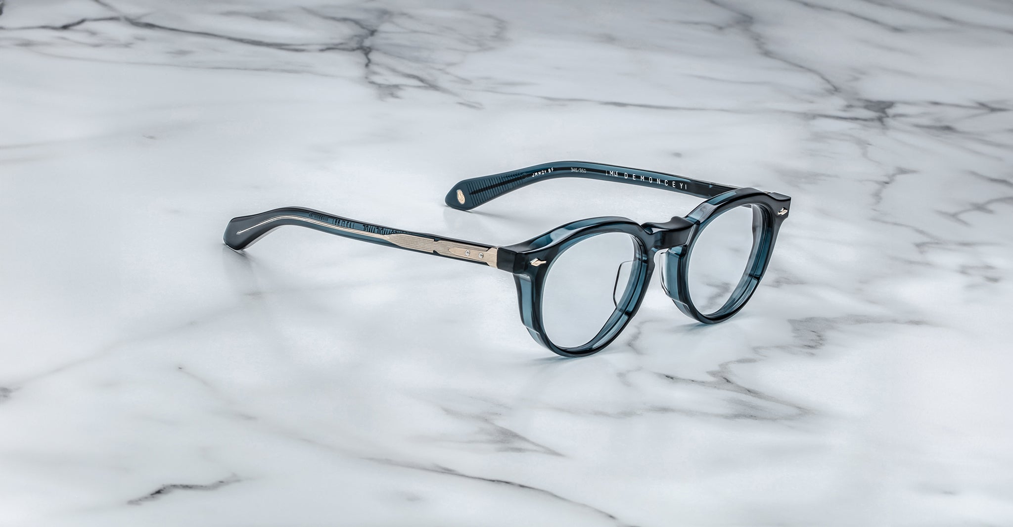 Jacques Marie Mage Demoncey in Indigo Optical JMMDYRX-9F