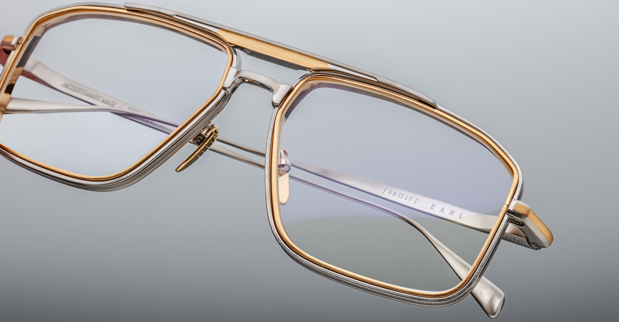 Jacques Marie Mage Earl Frame in Silver JMMERRX-41