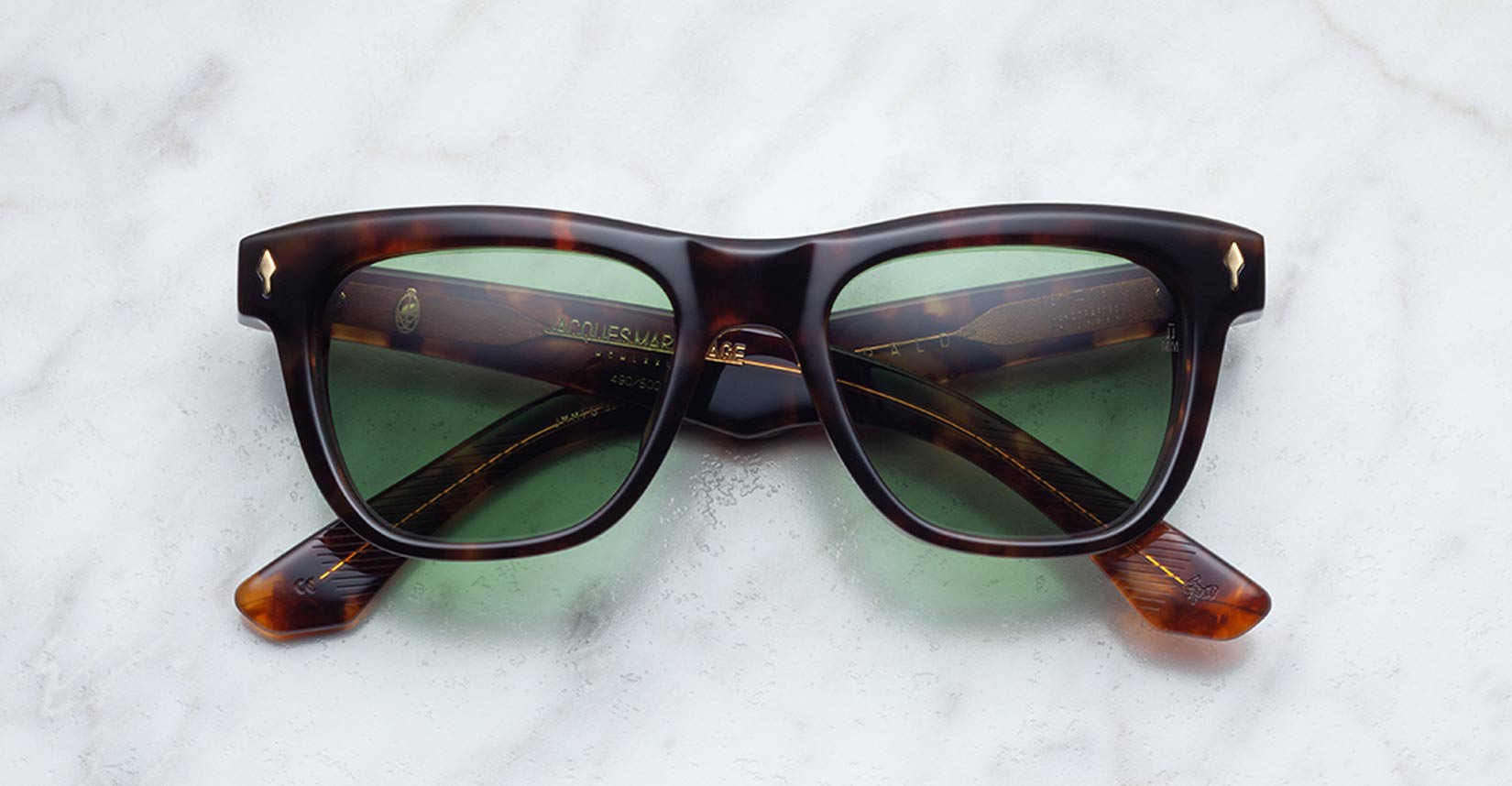 Jacques Marie Mage Fitzgerald style sunglasses in Havana