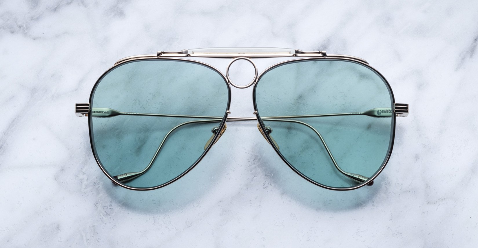 Jacques Marie Mage Gonzo Duke aviator style sunglasses in Altan colorway