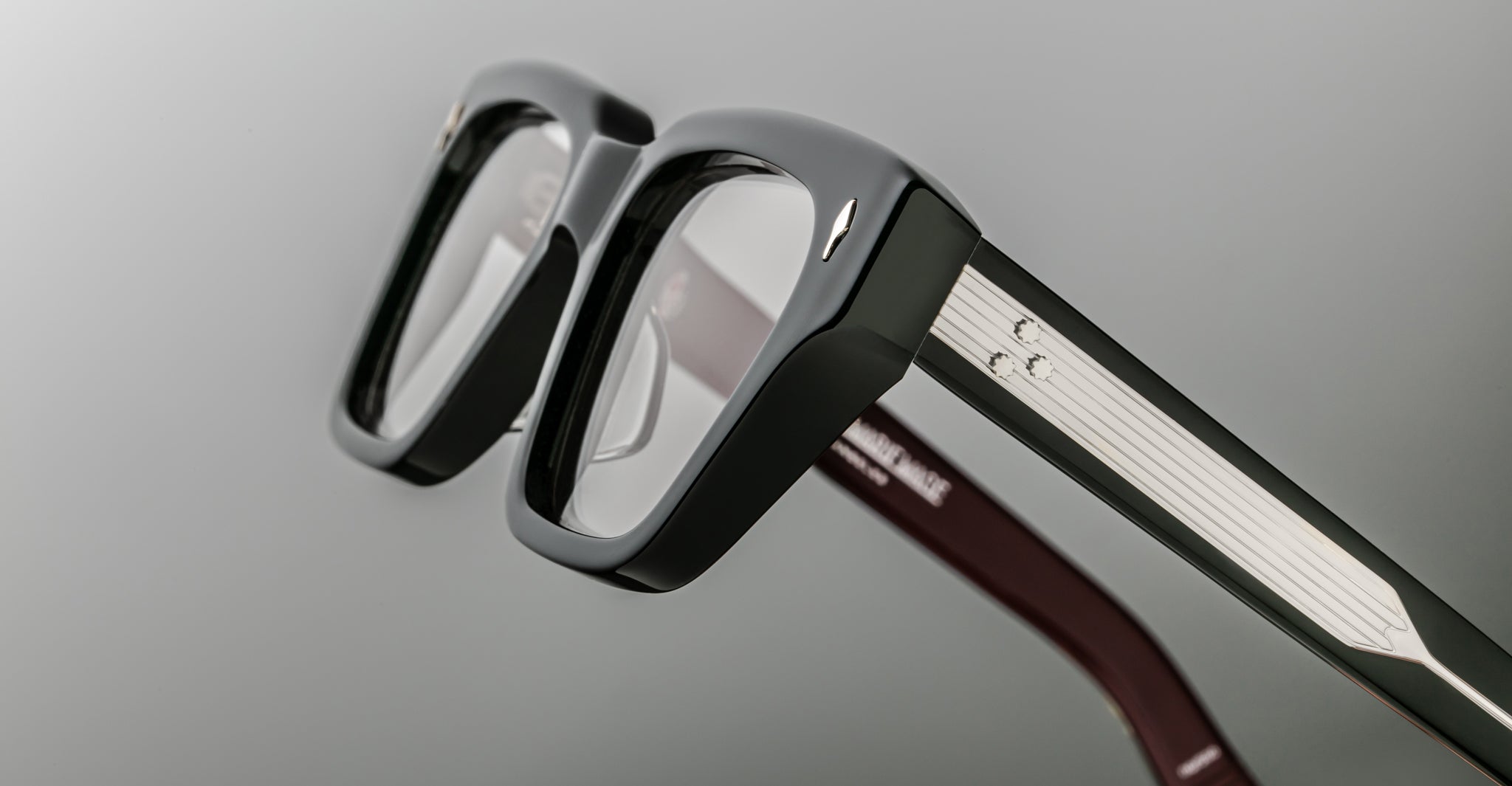 Jacques Marie Mage Ichikawa Optical Frame in Bloodstone JMMICRX-6P