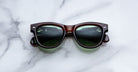 Jacques Marie Mage Kinshasa sunglasses with thick frames, front view, by Jacques Marie Mage.