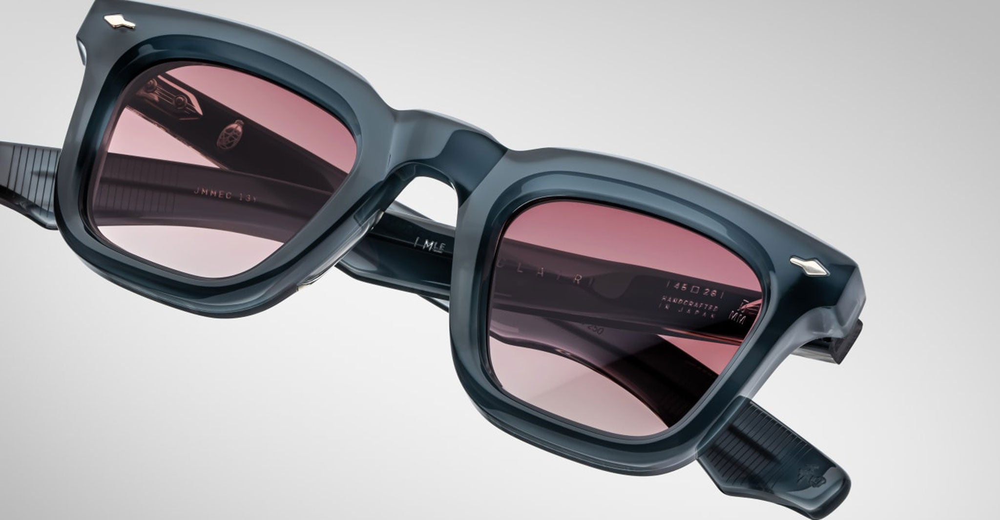 Jacques Marie Mage Leclair Sunglass in Color Mink Front Detail
