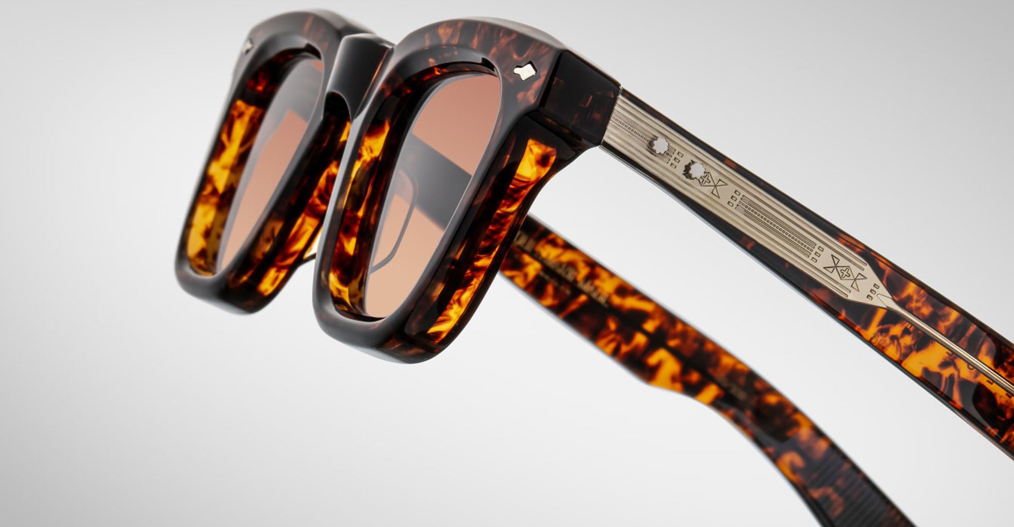 Jacques Marie Mage Leclair Sunglass in Color Samoa Profile Detail