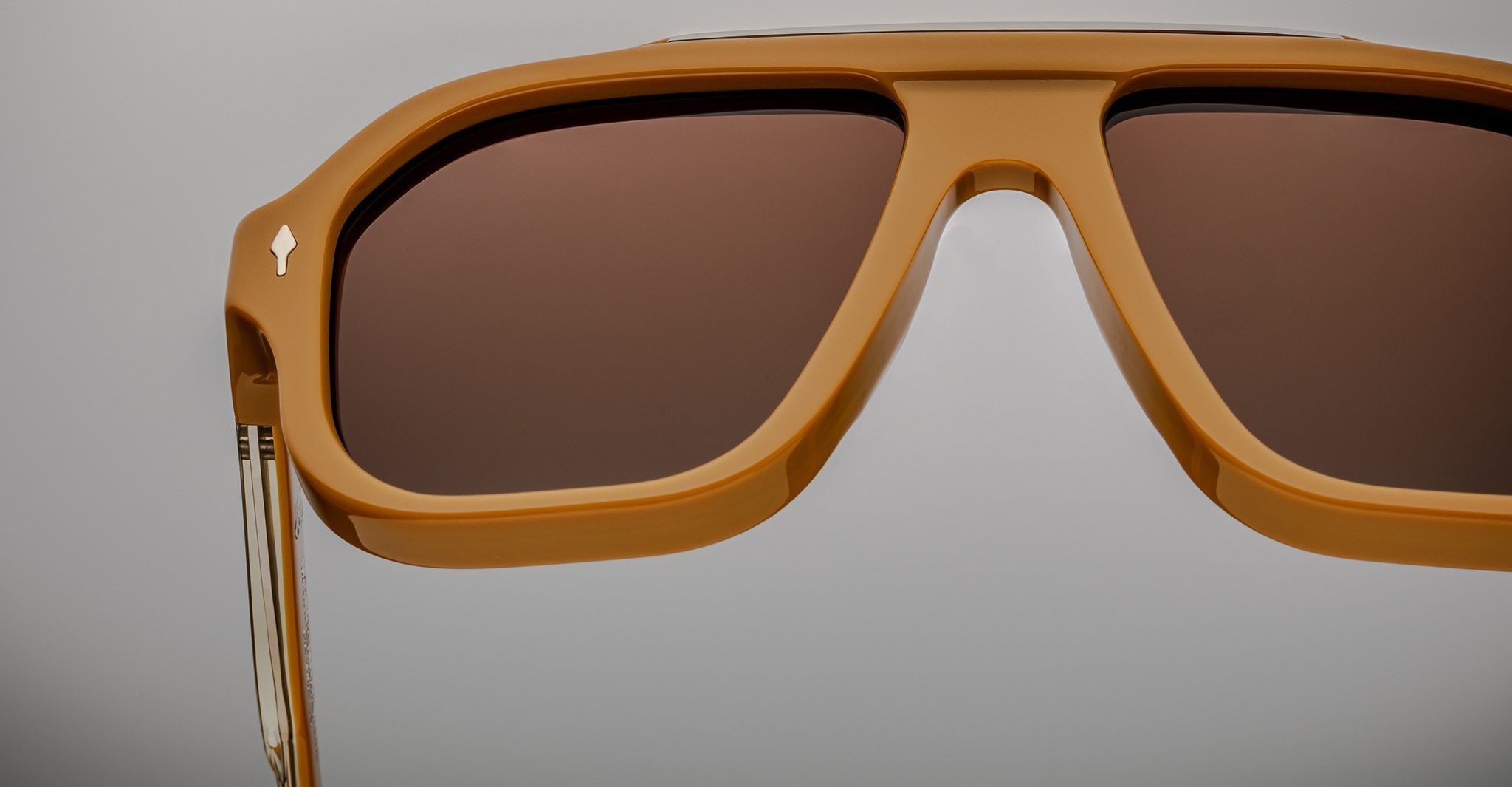 Jacques Marie Mage Octavian in Suntan JMMOC-10R, close up