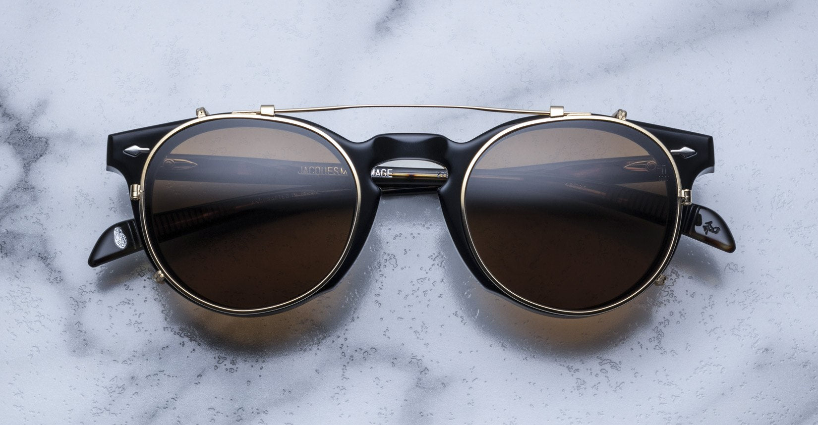 Jacques Marie Mage Percier Clip On in Gold/Brown JMMPCC-23