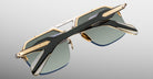Jacques Marie Mage Silverton sunglass in Viper colorway back detail