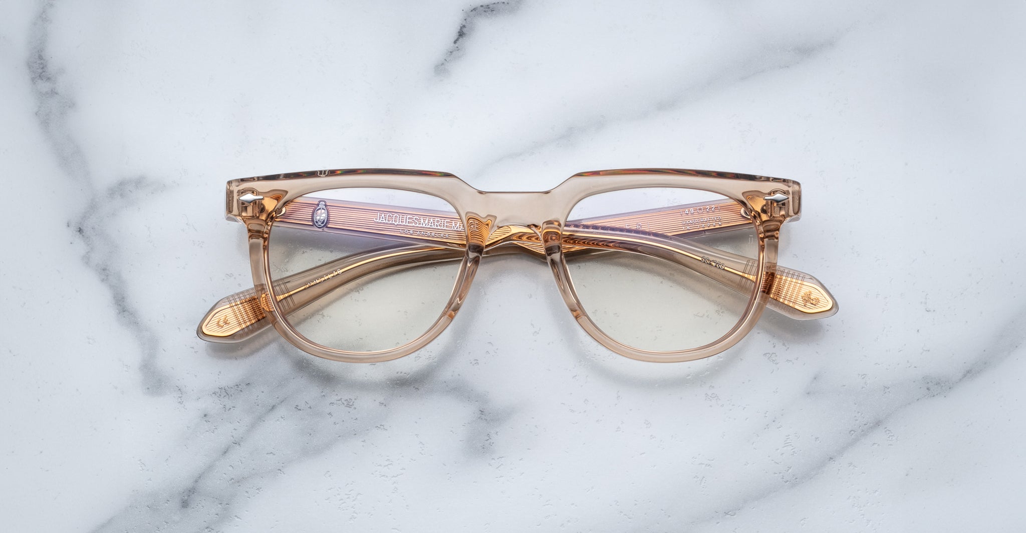 Jacques Marie Mage Stahler Optical Frame in Sand JMMSTLRX-76