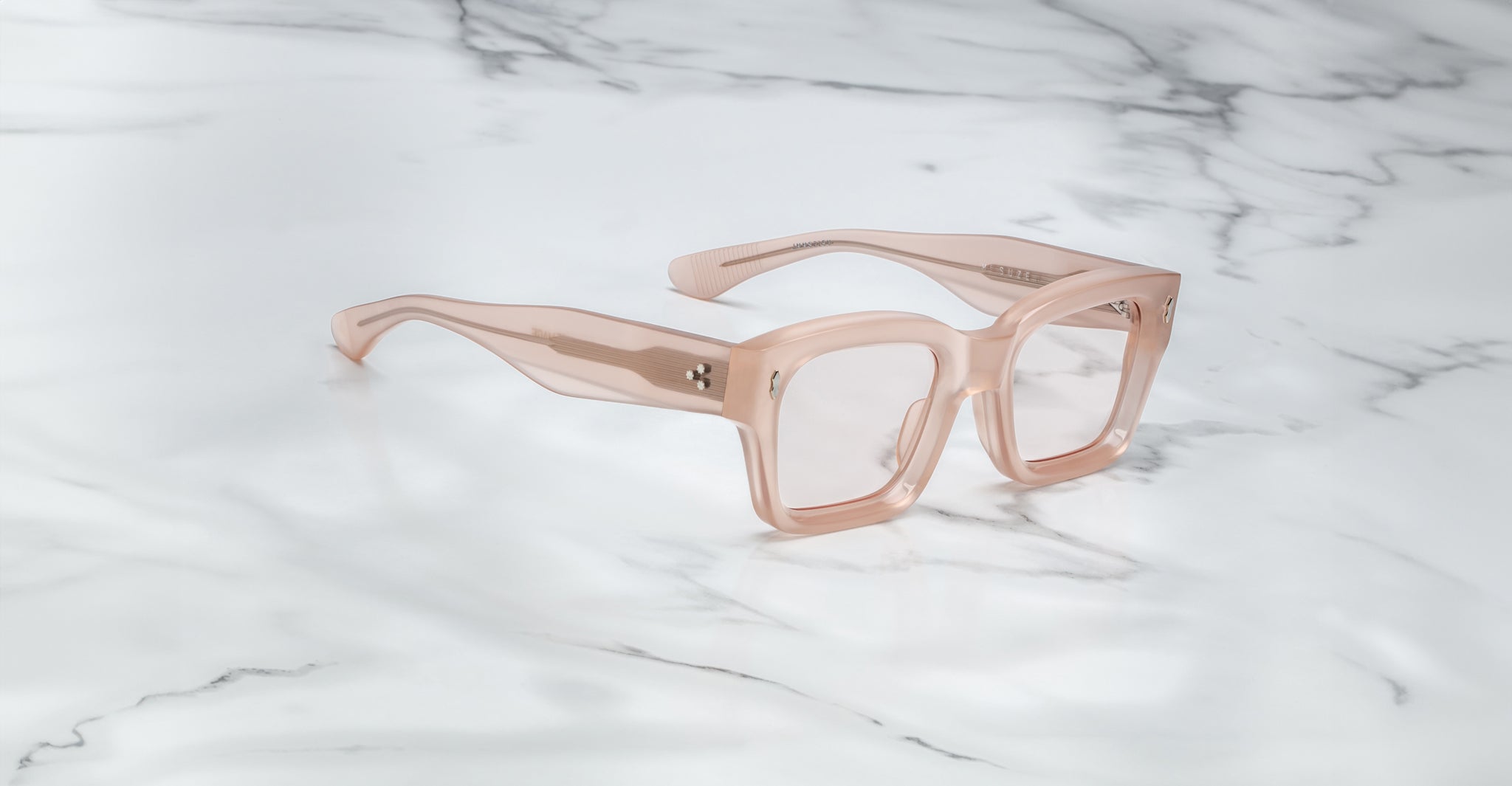 Jacques Marie Mage Suze Optical Frame in Pink Quartz JMMSZRX-15U