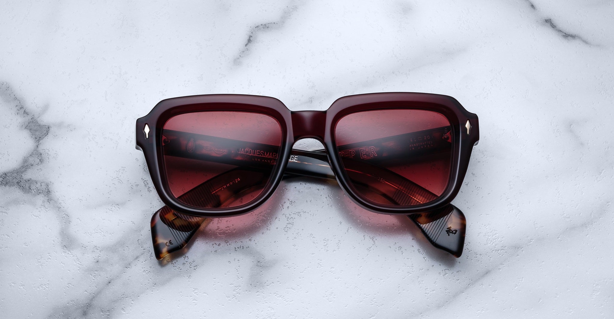 Jacques Marie Mage Taos in Burgundy JMMRT-24