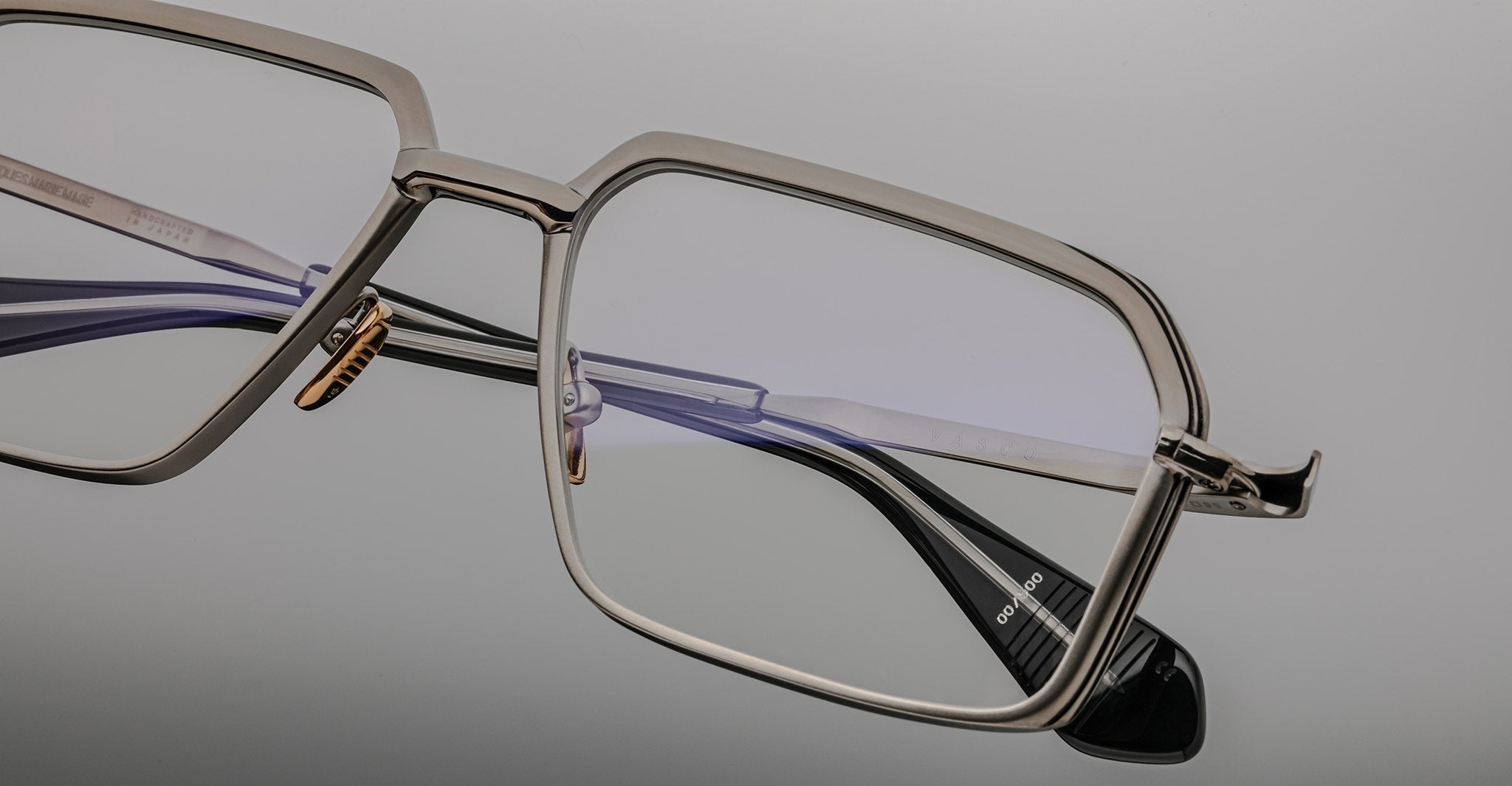 Jacques Marie Mage Vasco in Silver Antique Optical JMMVSRX-7Q