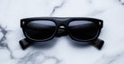 Jacques Marie Mage White Light style sunglasses in black