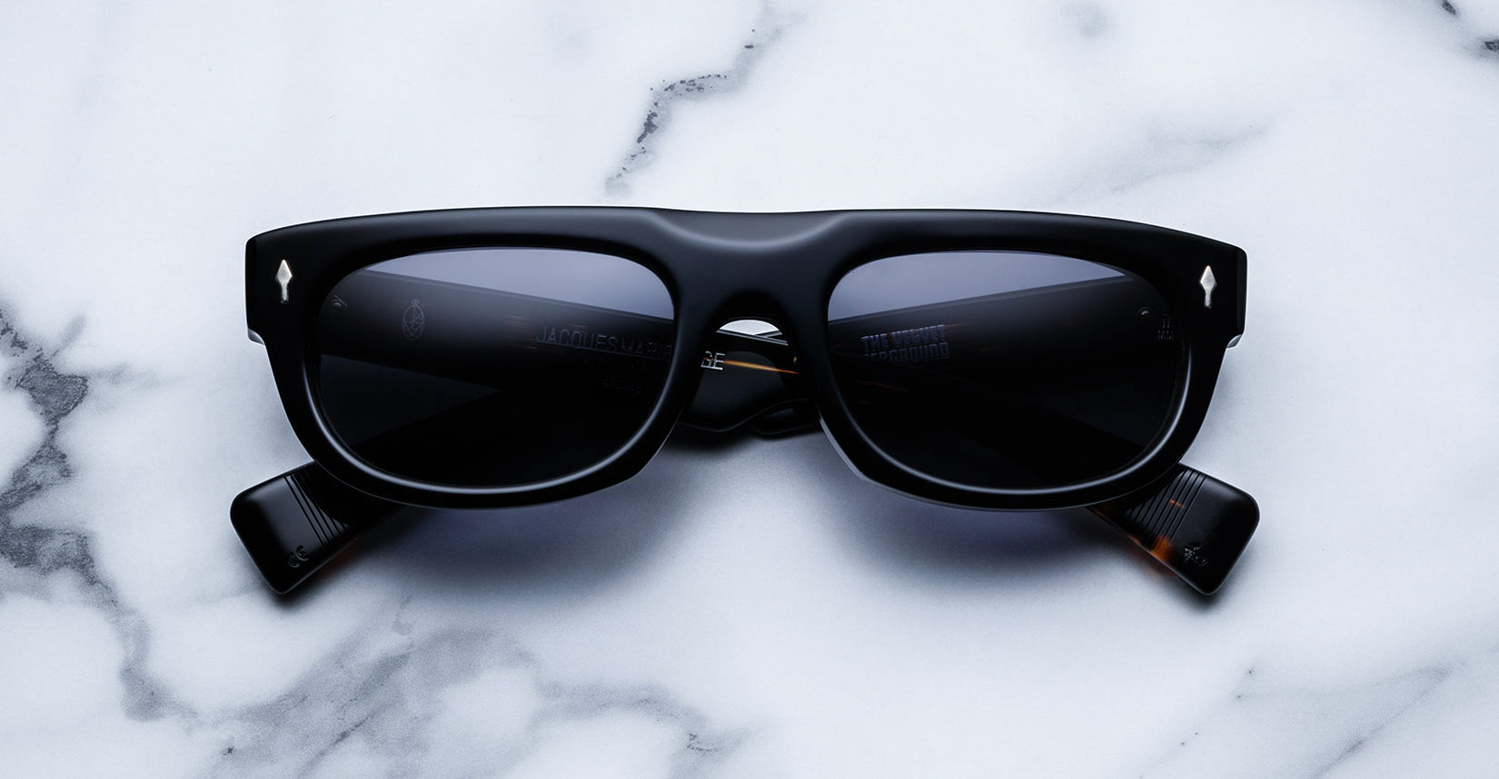 Jacques Marie Mage White Light style sunglasses in black