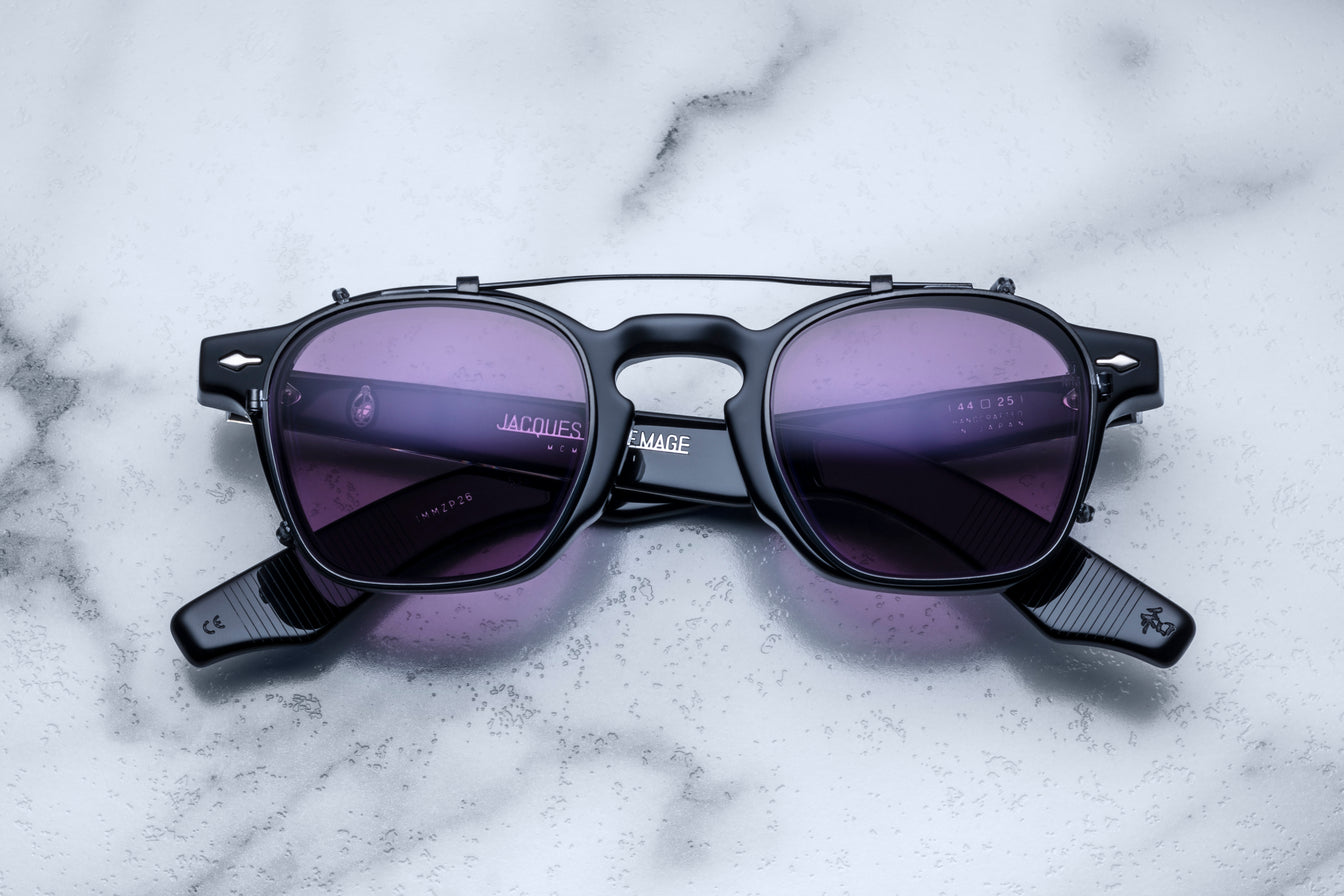 Jacques Marie Mage Zephirin Clip On in Black / Purple JMMZPC-24