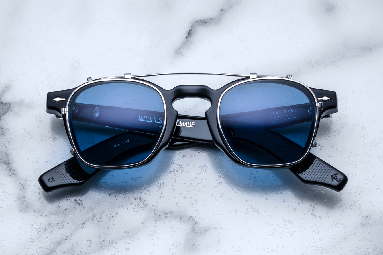 Jacques Marie Mage Zephirin Clip On in Silver / Blue JMMZPC-20