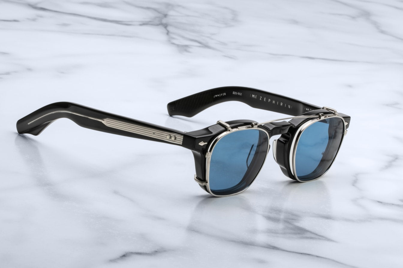 Jacques Marie Mage Zephirin Clip On in Silver / Blue JMMZPC-20