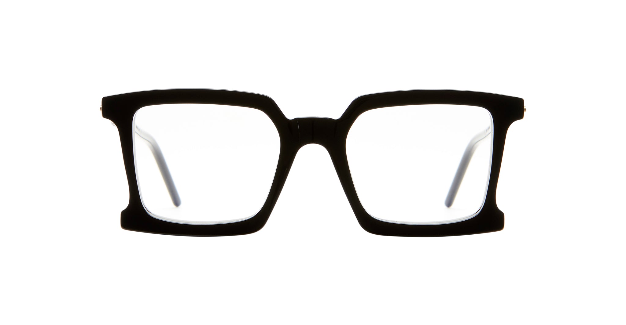 Kuboraum D72 Optical Frame in Color BS Black Shine Front View