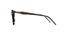 Kuboraum D72 Optical Frame in Color BS Black Shine Profile View