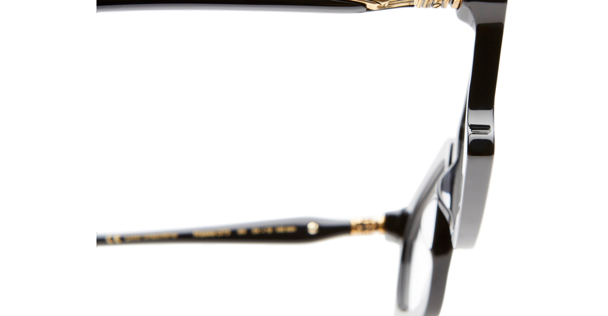 Kuboraum D73 Optical Frame in Color BS Black Shine Back Detail