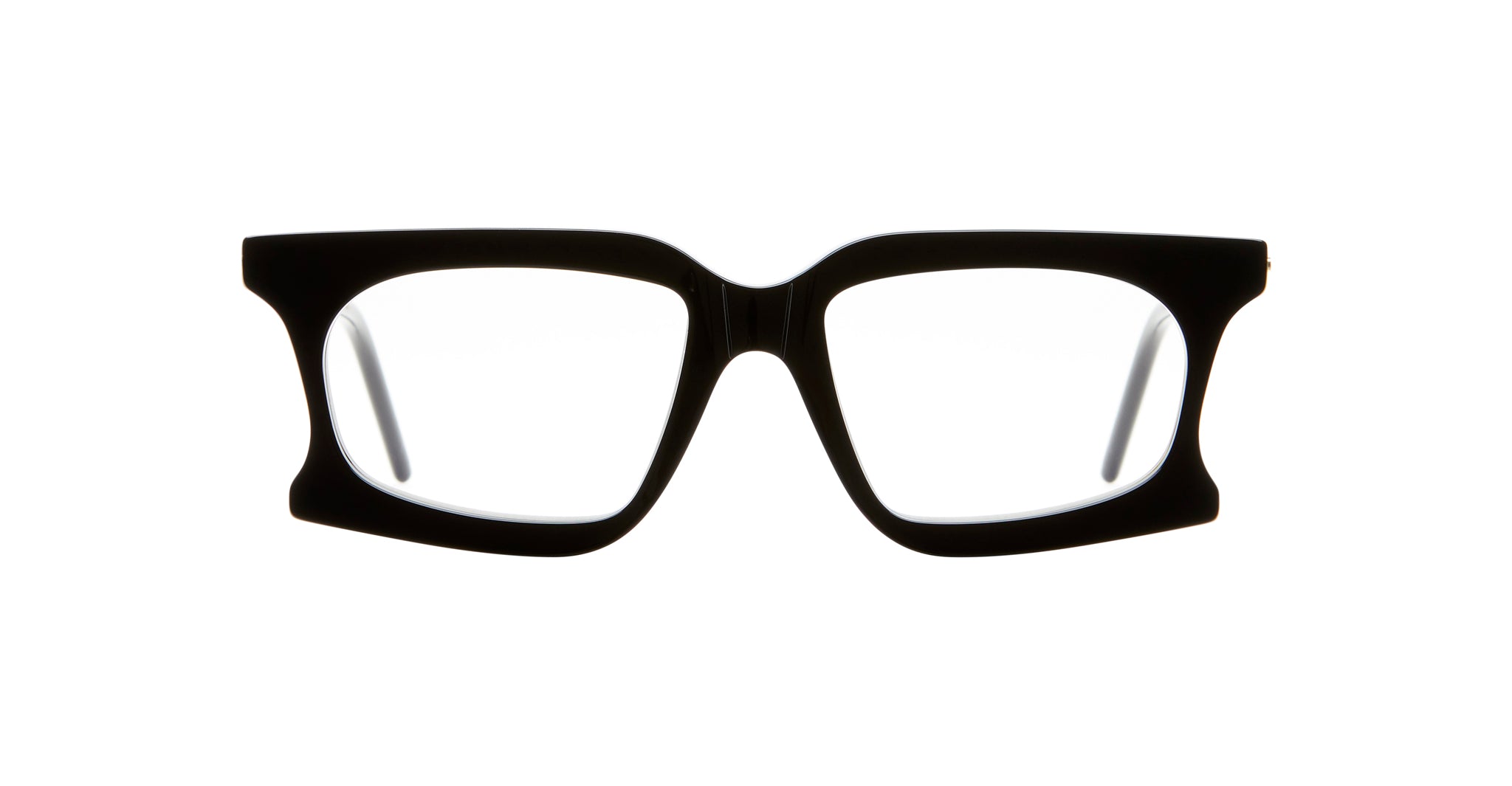 Kuboraum D73 Optical Frame in Color BS Black Shine Front View