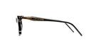 Kuboraum D73 Optical Frame in Color BS Black Shine Profile View