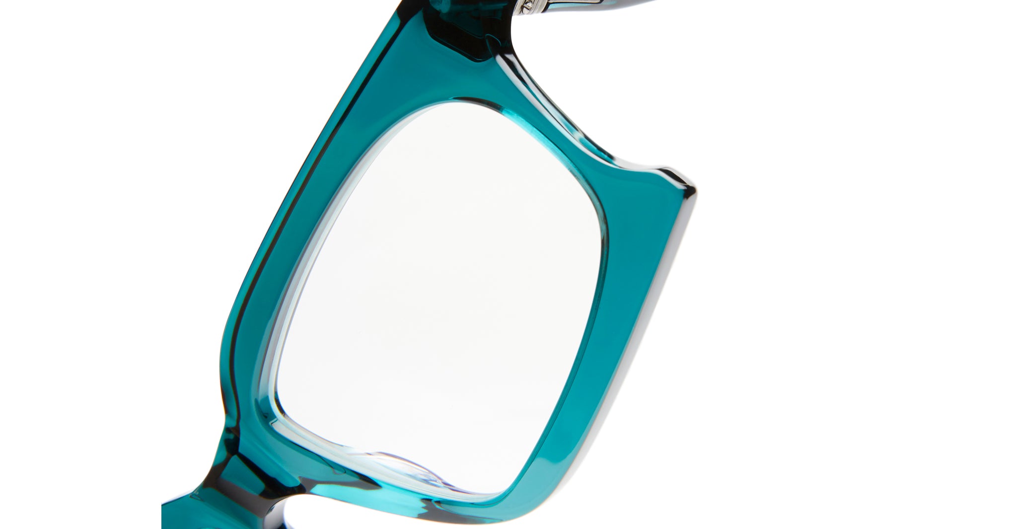 Kuboraum D73 Optical Frame in Color FO Dark Green Lens Detail