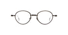 Kuboraum H67 eyeglasses, round black metal frames with a thin minimalist design, front view visible.