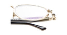 Kuboraum J71 Optical Frame in Color GD Gold Lens Detail