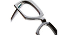 Front Detail of Kuboraum J9 Optical Frame in Color BS Black Shine