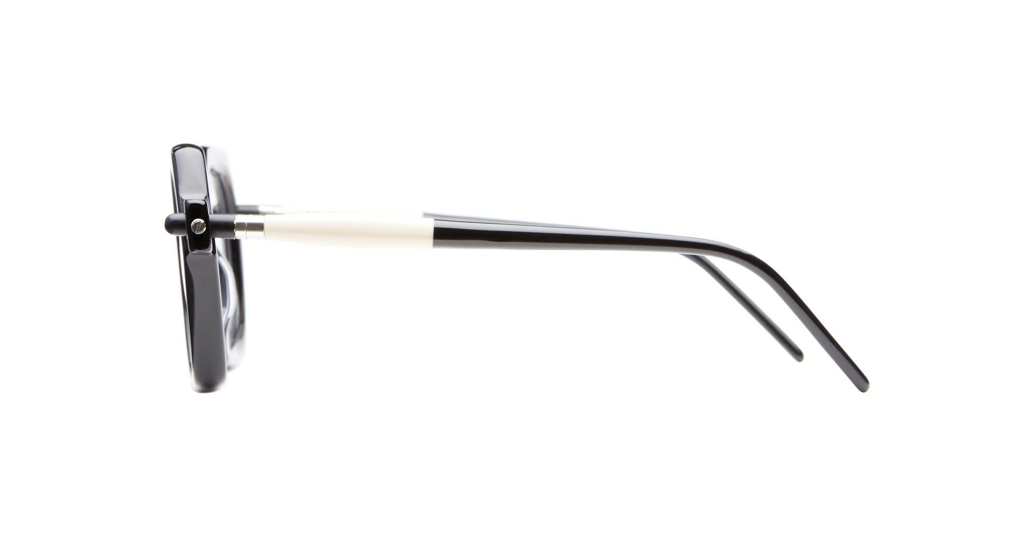 Kuboraum P10BPN in Black Shine and Cream KROP10BPN00000OP