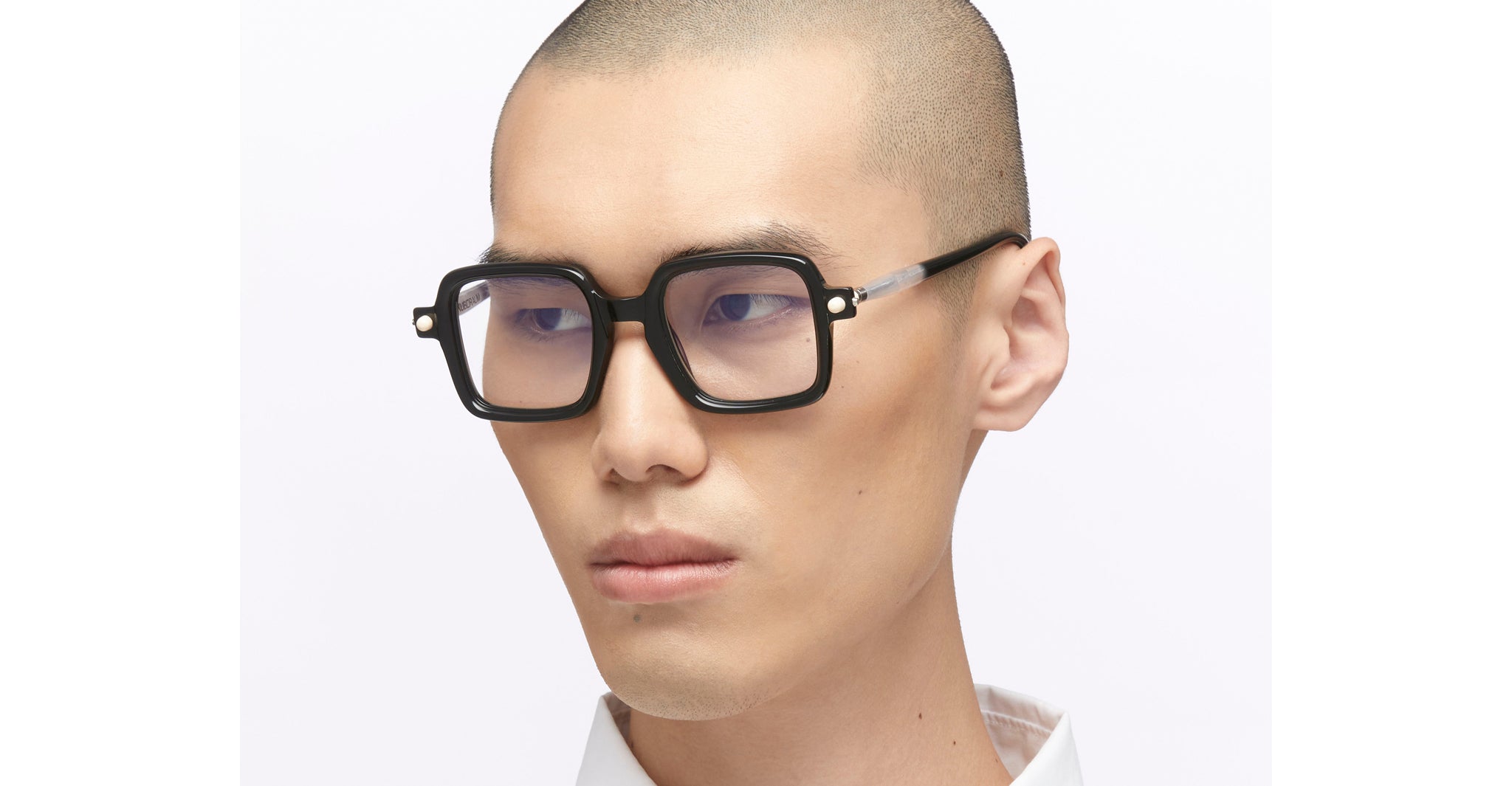 Kuboraum P21 Optical Frame in BS Black Shine KROP21BS000000OP