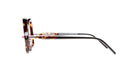 Side view of KUBORAUM P30 eyeglasses featuring tortoiseshell frames and black acetate arms.