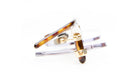 Kuboraum P57 GD TS in Gold with Cream and Yellow Tortoise KROP57GDTS0000OP