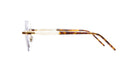 Kuboraum P57 GD TS in Gold with Cream and Yellow Tortoise KROP57GDTS0000OP