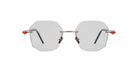 Kuboraum P57 SI RD in Silver with Burgundy and Black Shine KRSP57SIRD00002F
