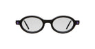 Front View of Kuboraum P6 Sunglass in Color BM Black Matte