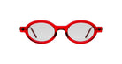 Front View of Kuboraum P6 Sunglass in RU Ruby