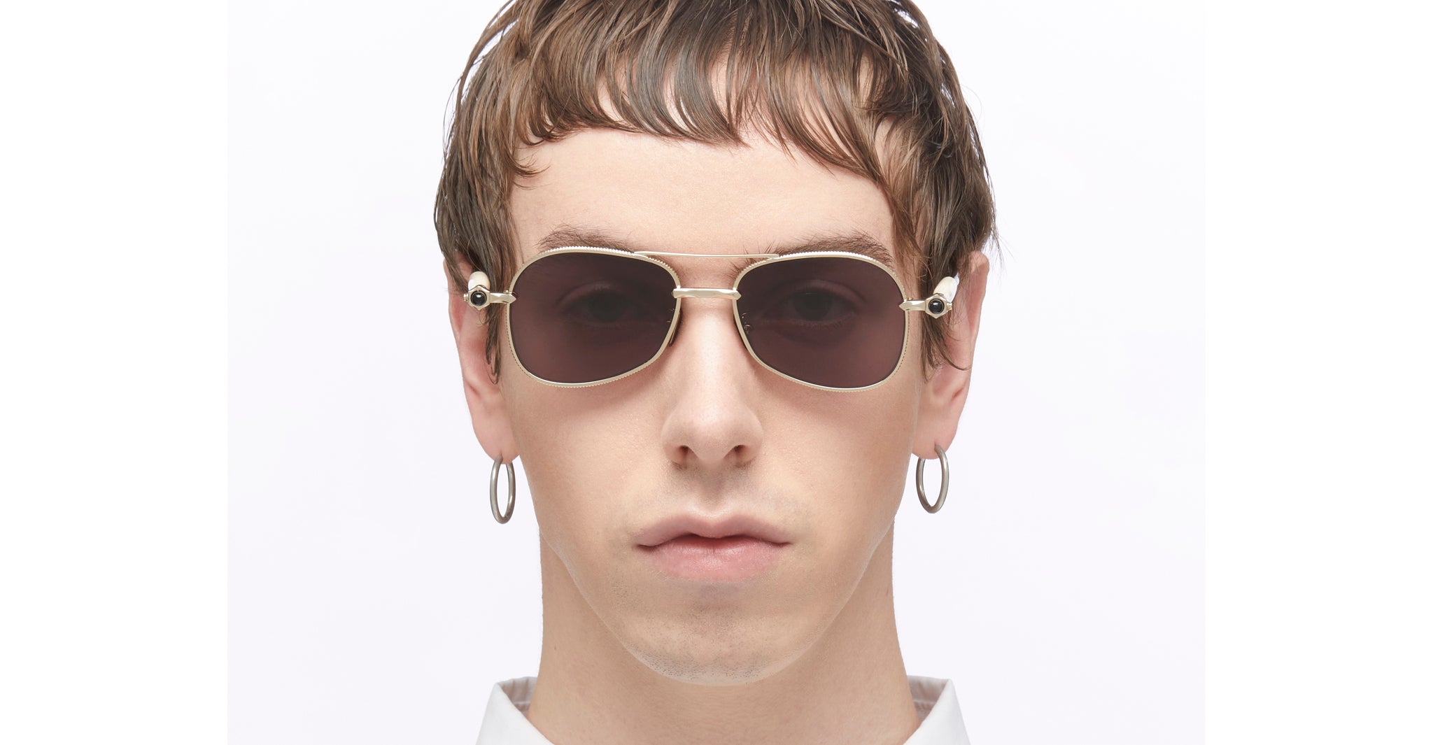 Kuboraum P75 Sunglass in LGH Light Gold KRSP75LGH000002Y