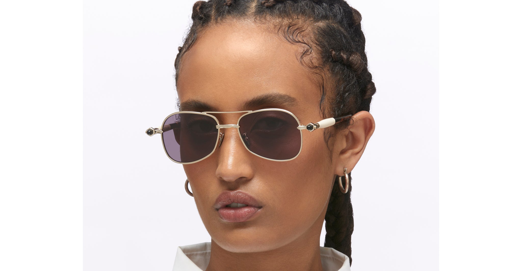 Kuboraum P75 Sunglass in LGH Light Gold KRSP75LGH000002Y