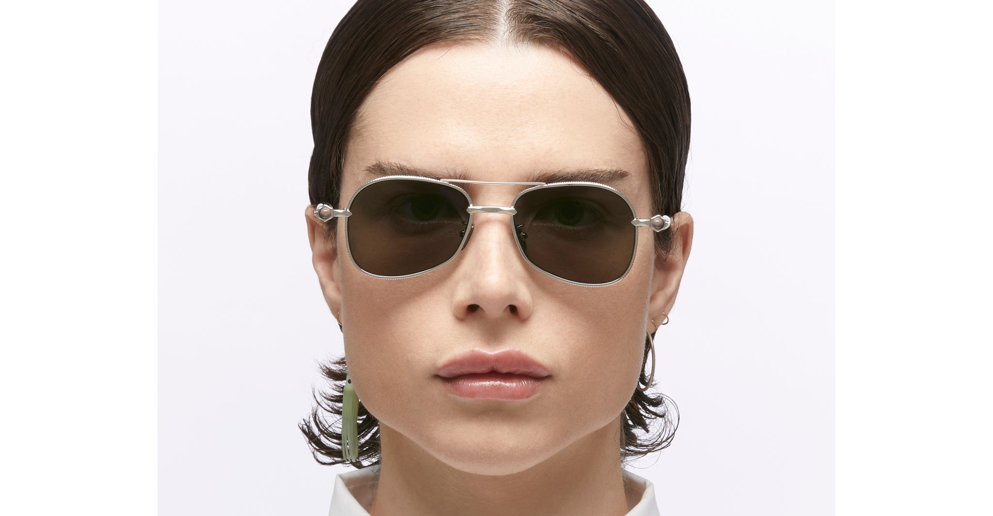 Kuboraum P75 Sunglass in SGG Silver KRSP75SGG00000FE