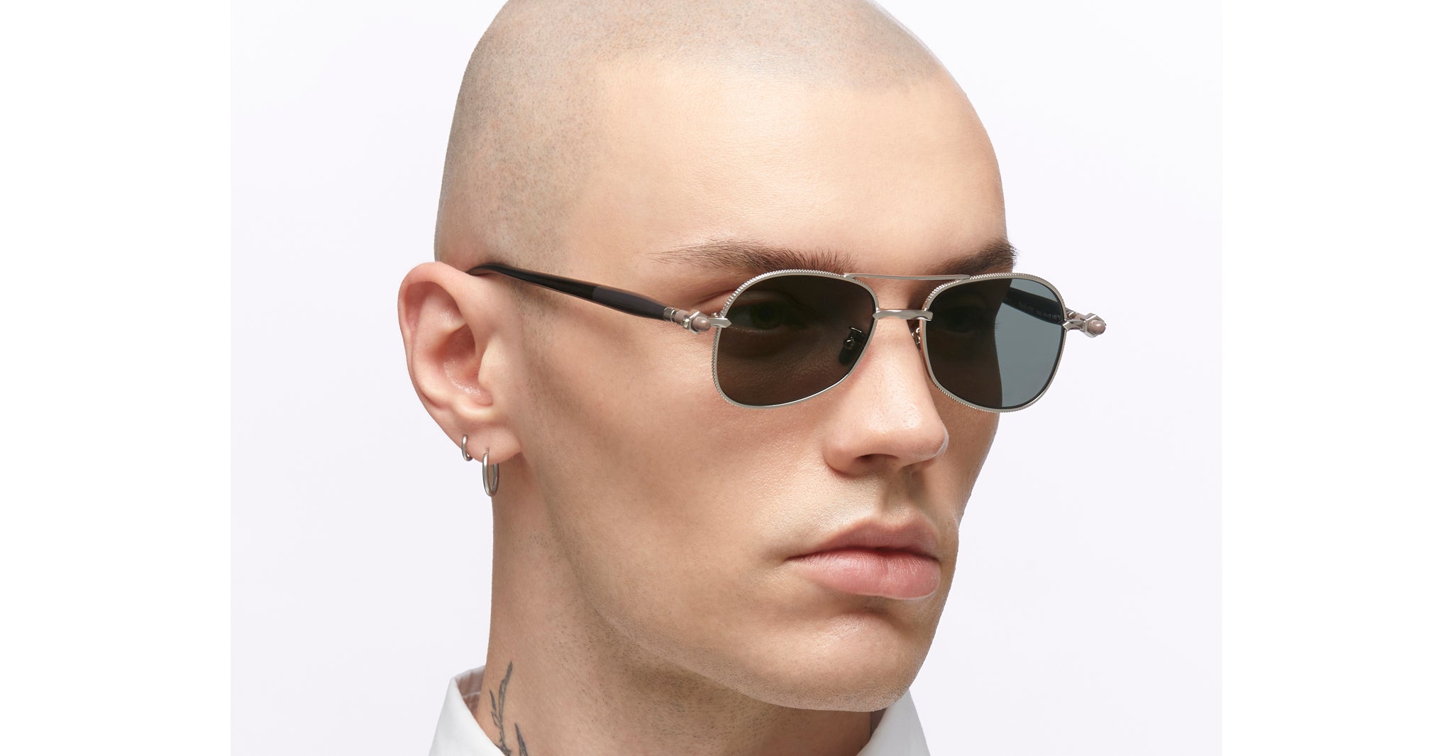 Kuboraum P75 Sunglass in SGG Silver KRSP75SGG00000FE