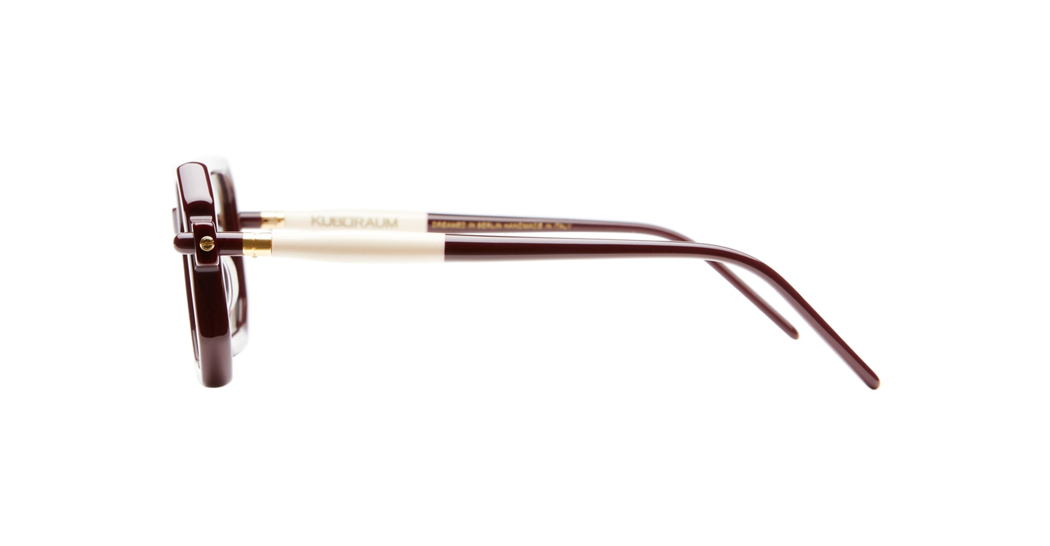 Kuboraum P8 Sunglass in Color DR Dark Red Profile