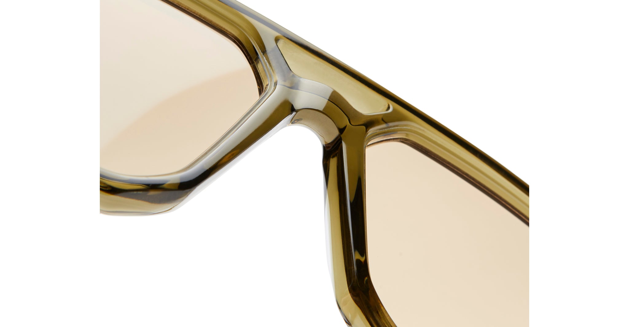 Bridge Detail of Kuboraum P8 Sunglass in Color GRG Military Green