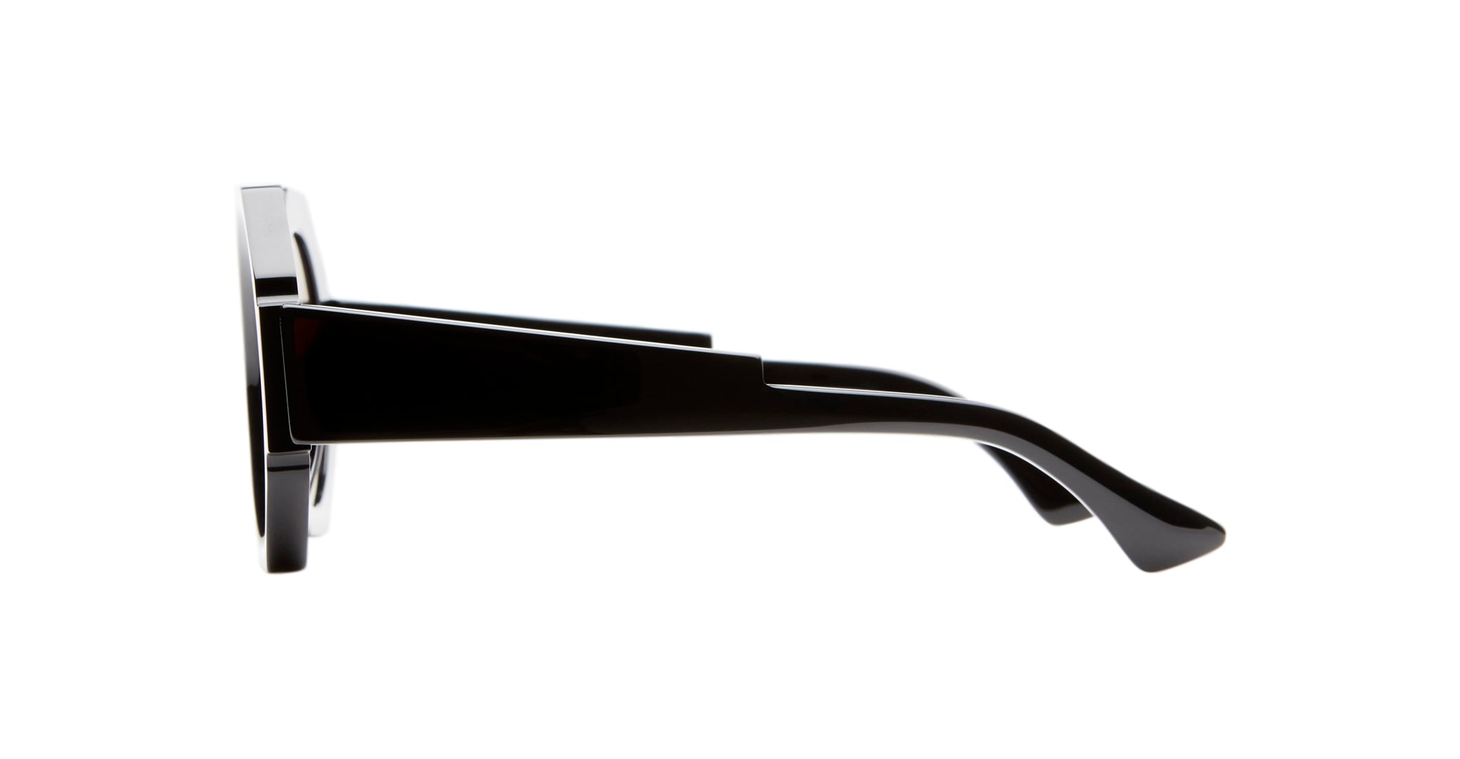 Kuboraum R4 Sunglass in Color BS CT Black Shine Cut Profile
