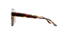 Profile view of the Kuboraum T8 DT optical frame in dark tortoise